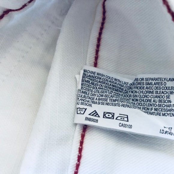 NWT Glo Cuffed Capri/Cropped White Jeans Size 5 - Picture 12 of 12